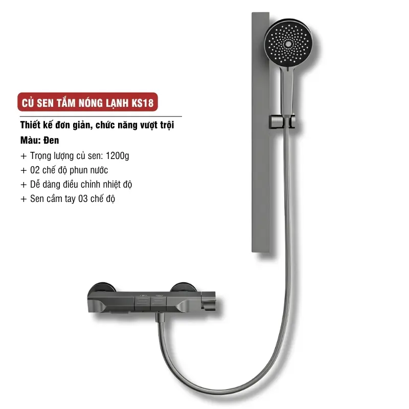Củ Sen Tắm Nóng Lạnh KS18D