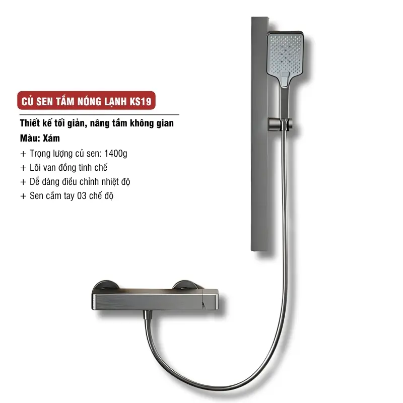 Củ Sen Tắm Nóng Lạnh KS19D