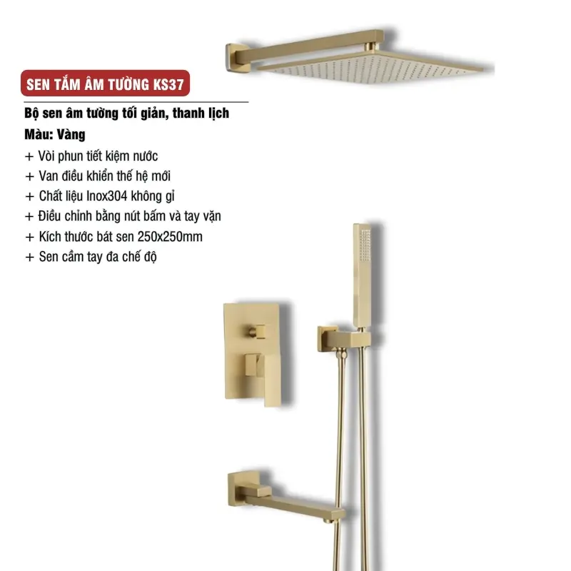 Sen Tắm Âm Tường KS37