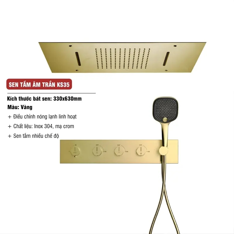 Alternative view of Sen Tắm Âm Trần KS35 KT330x630mm